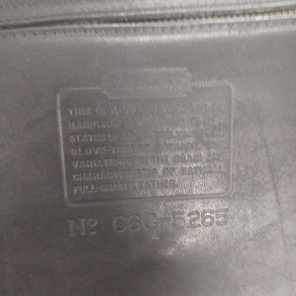 Vintage Coach Black Lexington Briefcase Messenger Satchel Bag Style #5265 COA - Picture 9 of 10